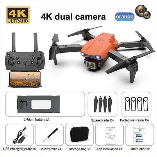🏡 4K kamerový dron pro dospělé, RC kvadrokoptéra HS175D s automatickým návratem, následuj mě, bezkomutátorový motor, kruhový let, navigační body, držení nadmořské výšky, bezhlavý režim, 28 minut dlouhá doba letu