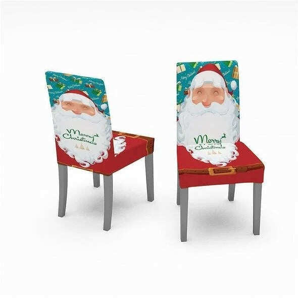 🎅 Promoção de Natal com 50% de desconto - Decoração de toalha de mesa de Natal para cadeira