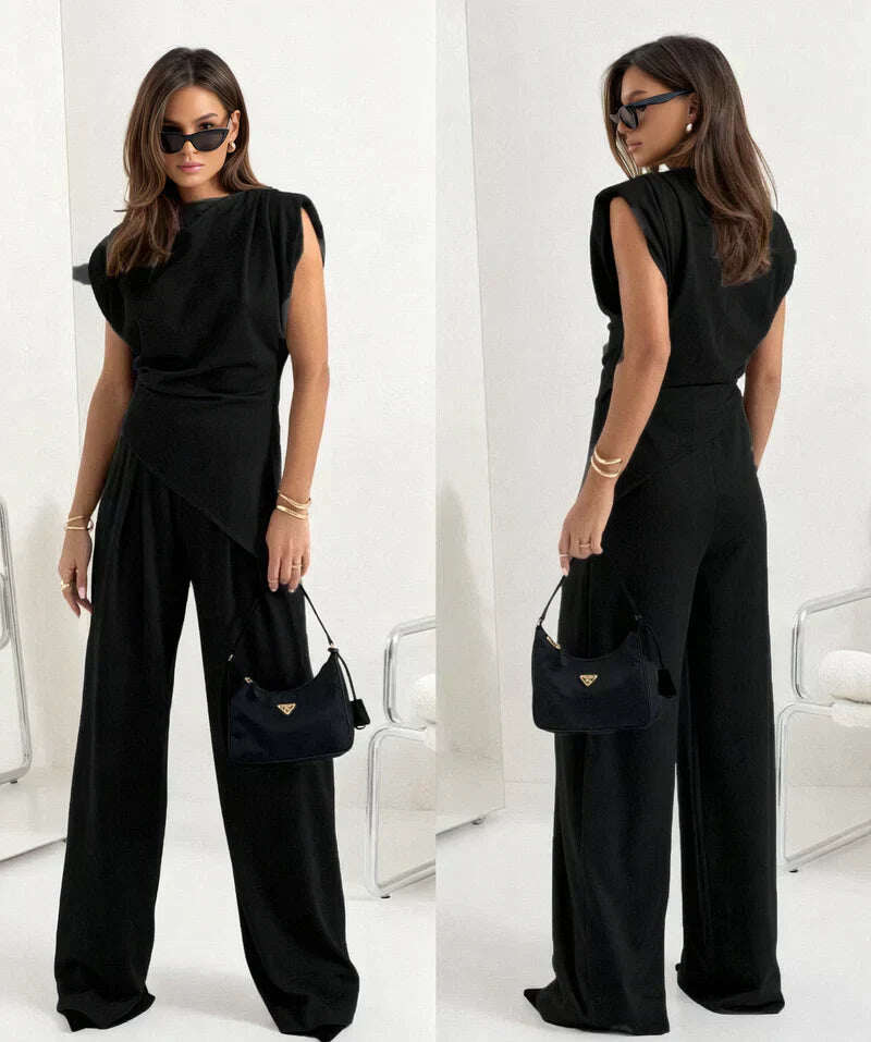 Conjunto elegante de uma peça para mulheres