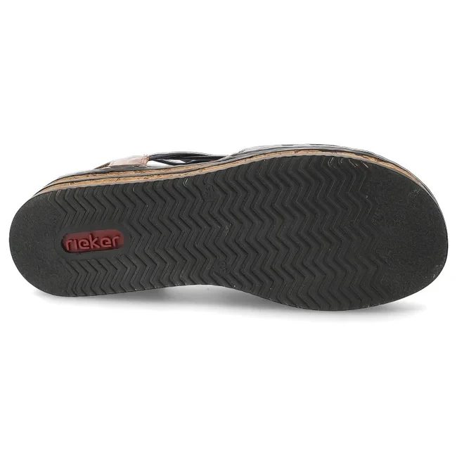 Rieker® Moda sandálias de couro para mulher