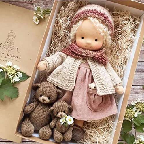 🎁🎁O melhor presente para crianças - Boneca Waldorf feita à mão👧