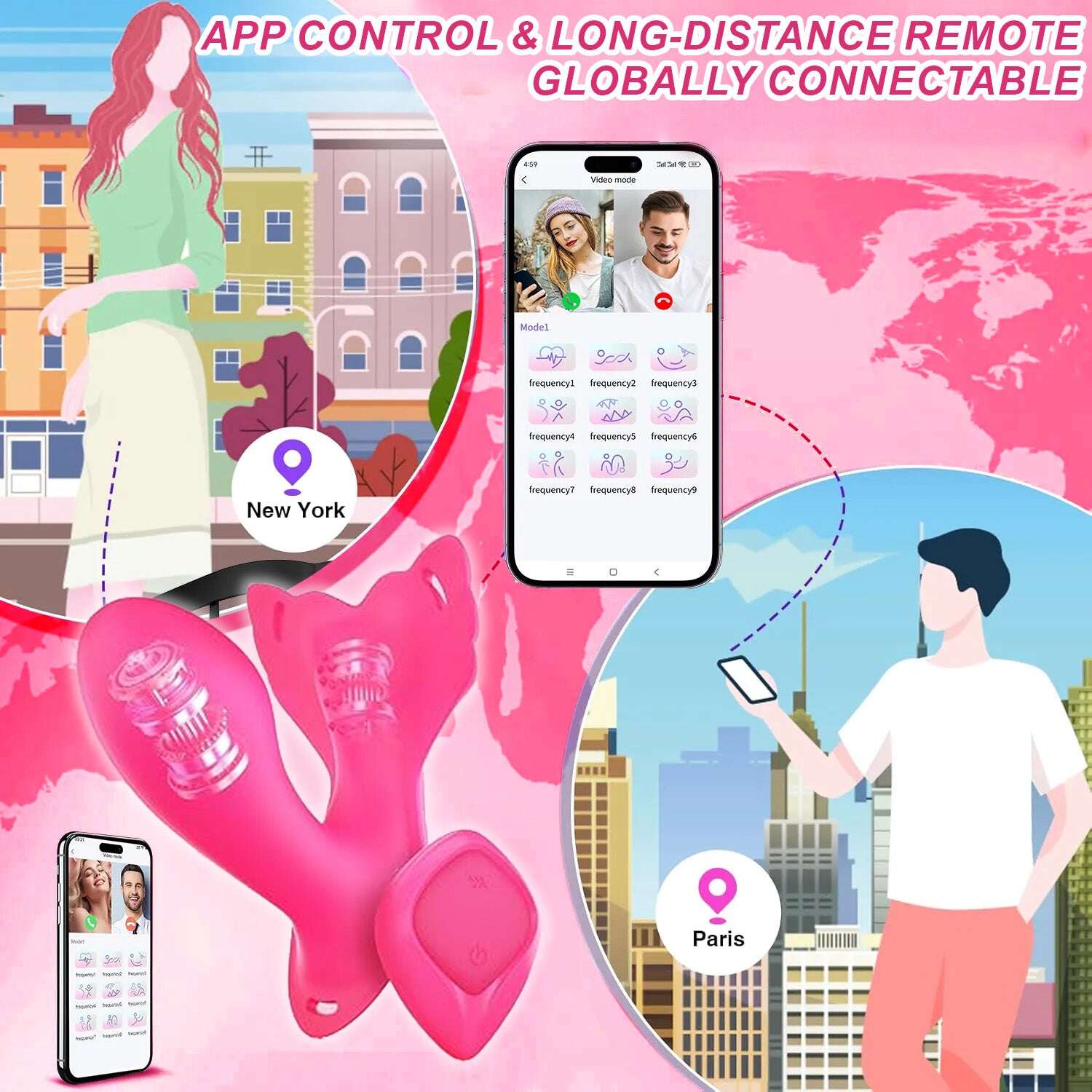 💥 2025 70% ОТСТЪПКА ОГРАНИЧЕНА 💦 VibraHug Suptruck™ Вибратор за носене X9 📱 Pulse Panty с глобален контрол и 9 режима