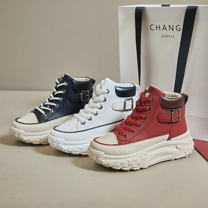 2023 novos tênis retrô com sola grossa para mulheres