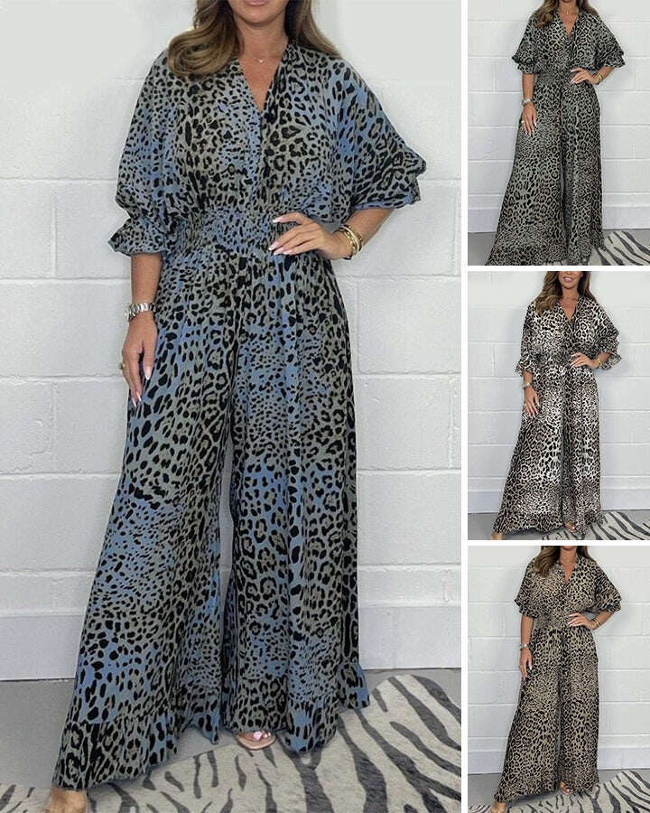 💕Leopard print leopard pamučni kombinezon✨