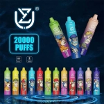 UZY Tornado 20000 szippantás 0% 2% 3% 5% nikotin LED kijelző új elektronikus cigaretta toll