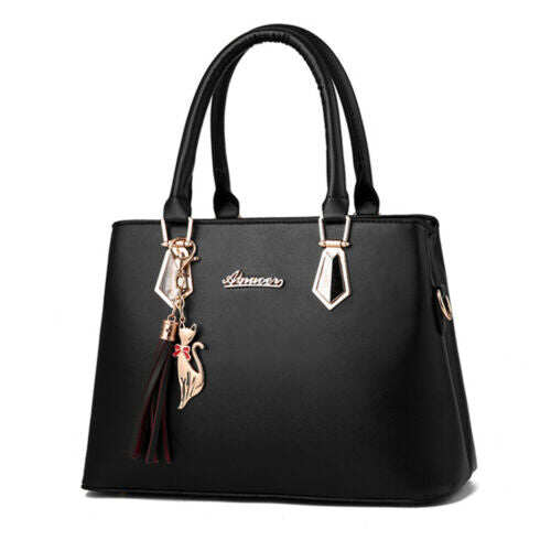 2 peças bolsas de ombro femininas bolsas de ombro conjunto de bolsa de couro PU