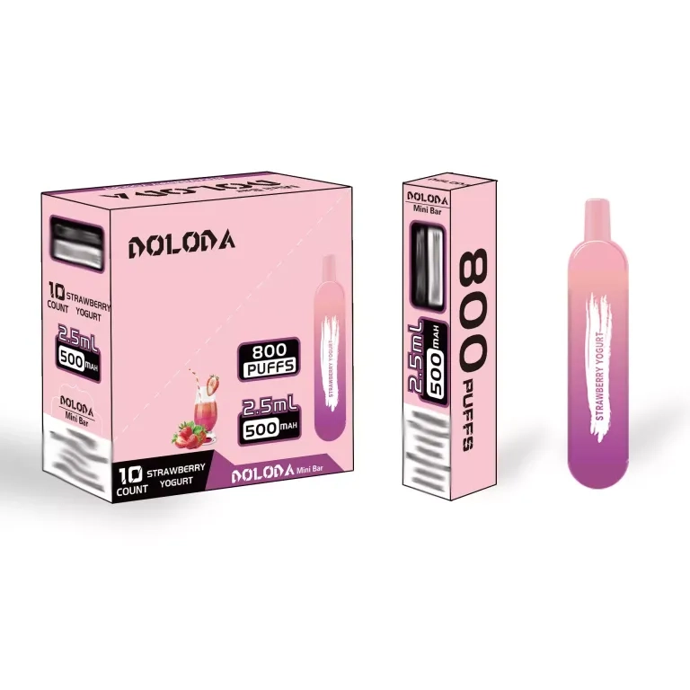 DOLODA Mini bar 800 Puffs Rechargeable Disposable Vape Peach Ice
