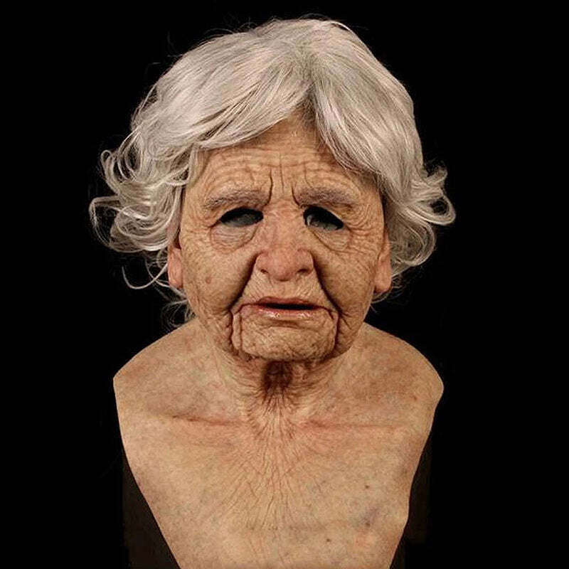 Máscara de látex de simulação de Halloween