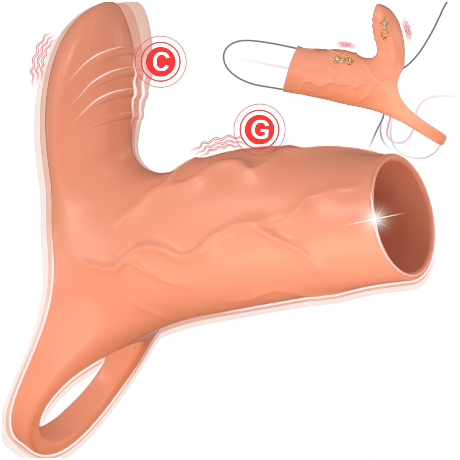 🔥Последният горещо продаван артикул през октомври—💥Мъжки вибриращ комплект