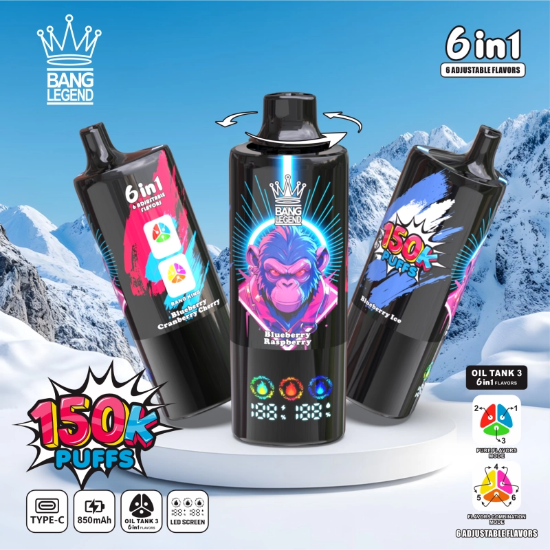Bang Legend 150000 150K Puffs 6 in 1 Flavors Vape