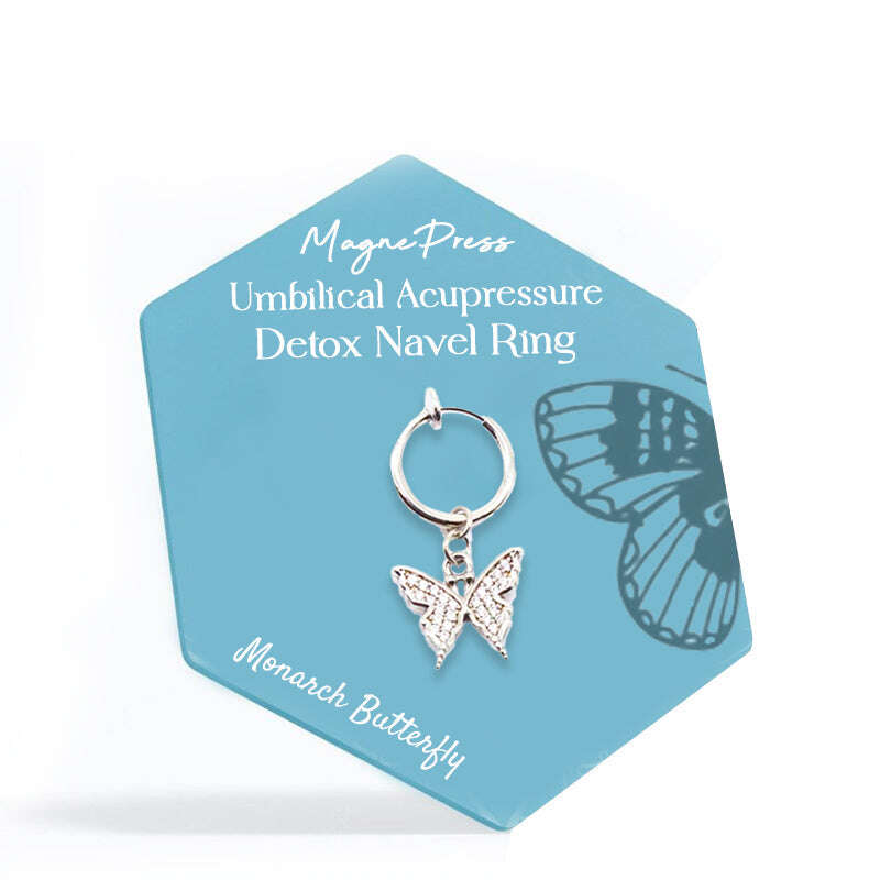 MAGNEPRESS ACUPRESSÃO UMBILICAL ANEL DO BOTÃO DE DESINTOXICAÇÃO DO BARRIGA