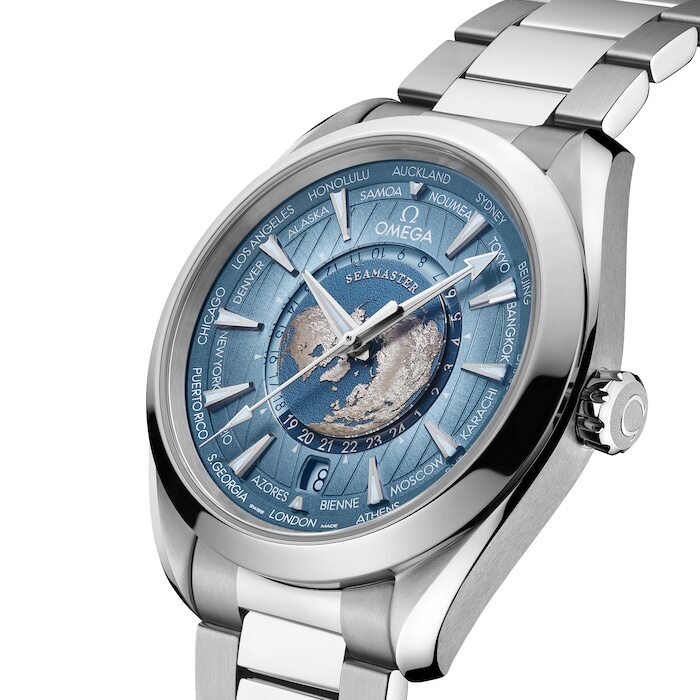 OMEGA Seamaster Aqua Terra 150M Co-Axial Master Chronometer Gmt Worldtimer 43mm Summer Blue O22010432203002