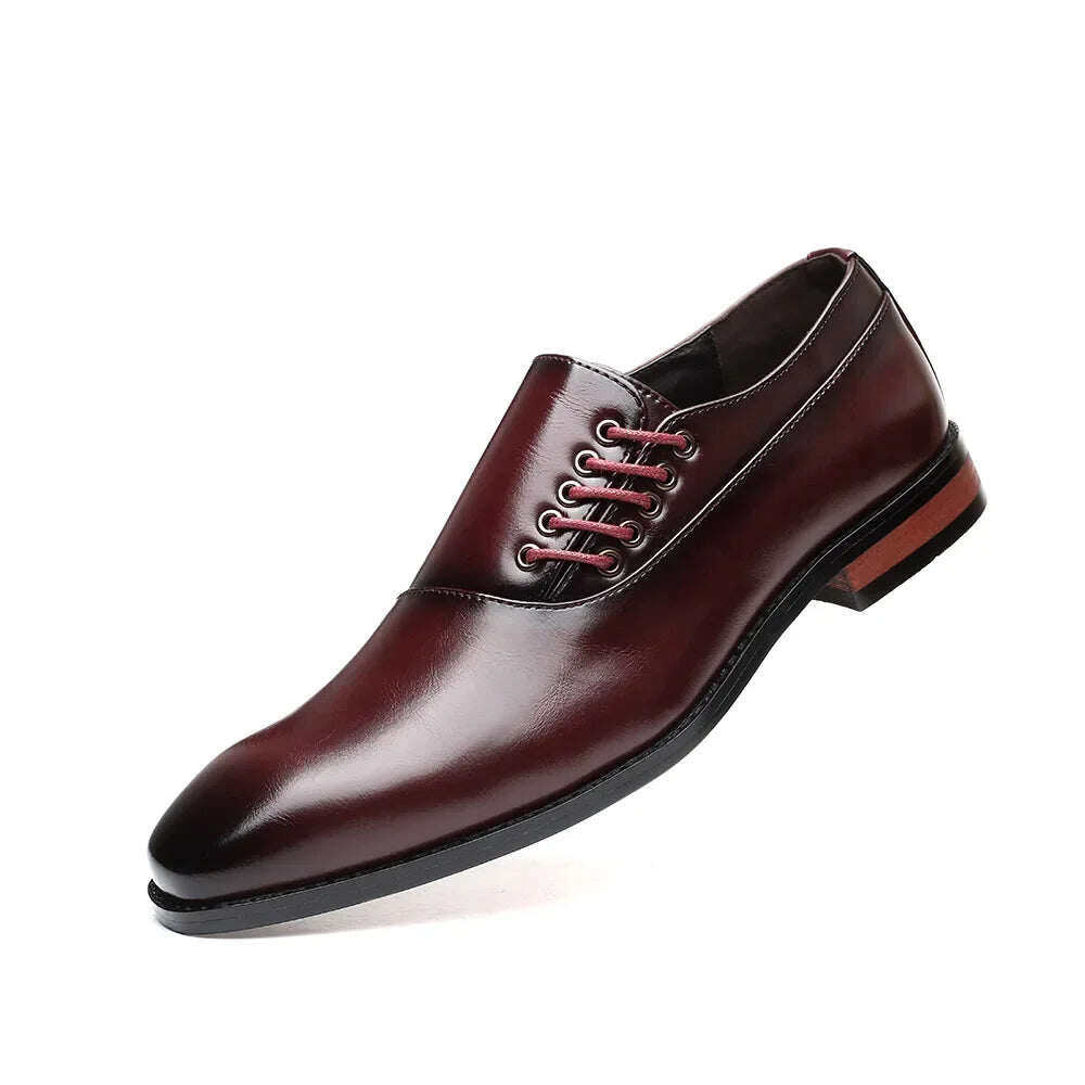 Sapatos Oxford de couro com cadarço lateral RobertoTM da Cristian Moretti®