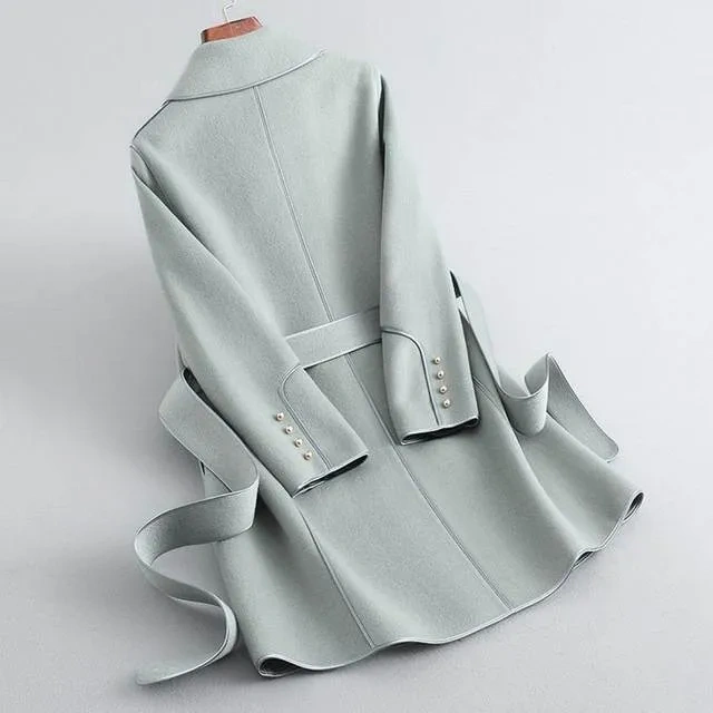 Trench coat de lã virgem, L'Aurablend