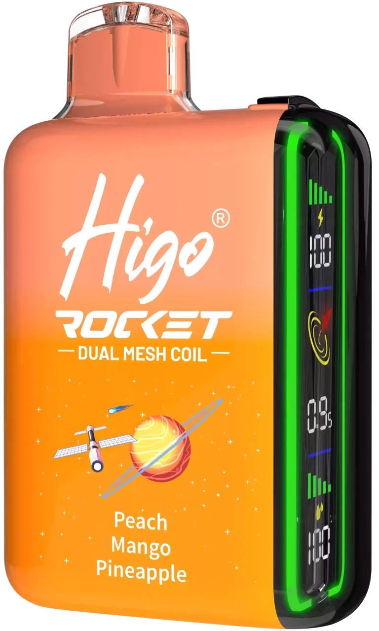 HIGO Rocket 20,000-puff refillable disposable vapes