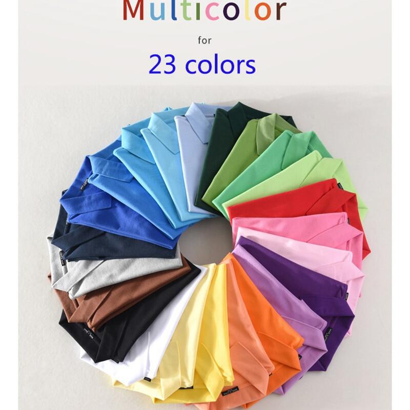 Camisa polo masculina manga curta com absorção de umidade e elasticidade com secagem rápida + proteção UV