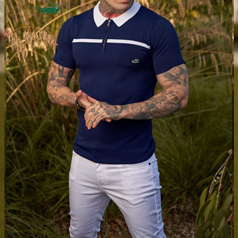 Camisa POLO masculina de manga curta de alta qualidade