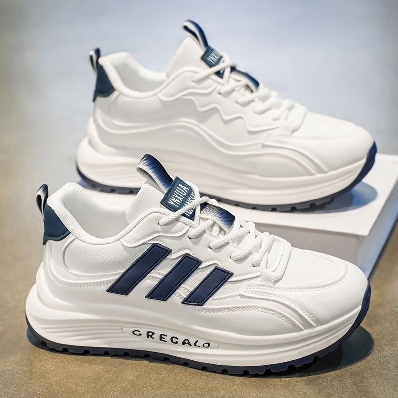 New thick-soled high-top men's sports shoes