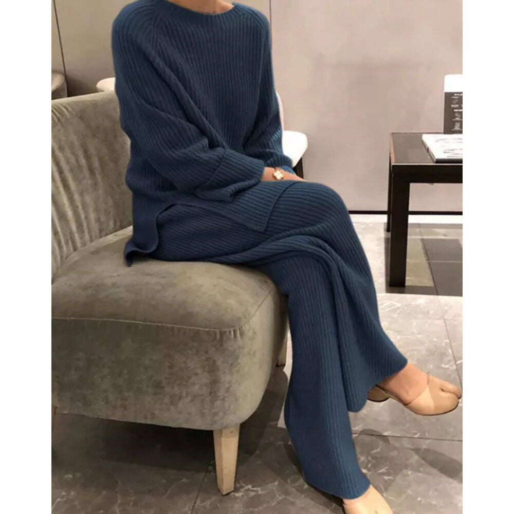 TOP E CALÇAS DE MALHA LISA