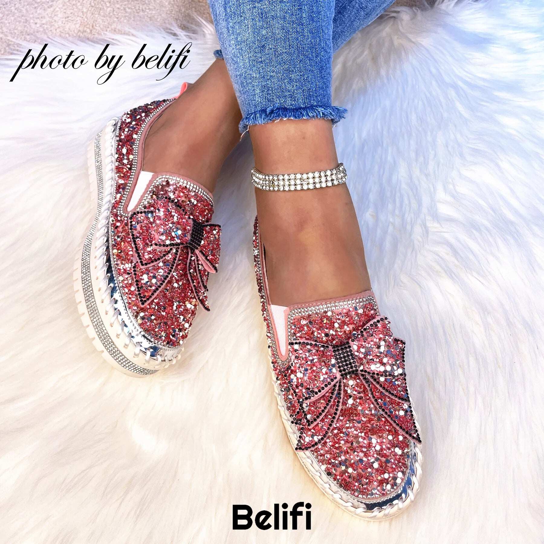 EMMILINE - SAPATOS FEMININO DE CRISTAL