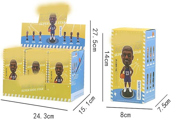 🔥2025 Melhor Vendedor🔥Estatuetas de estrelas de basquetebol criativas - Conjunto de caixa cega (6 peças) 🎁