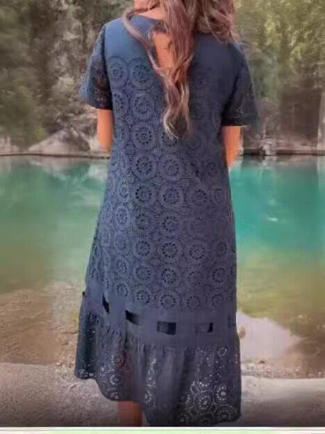 vestido temperamento elegante vestido de verão