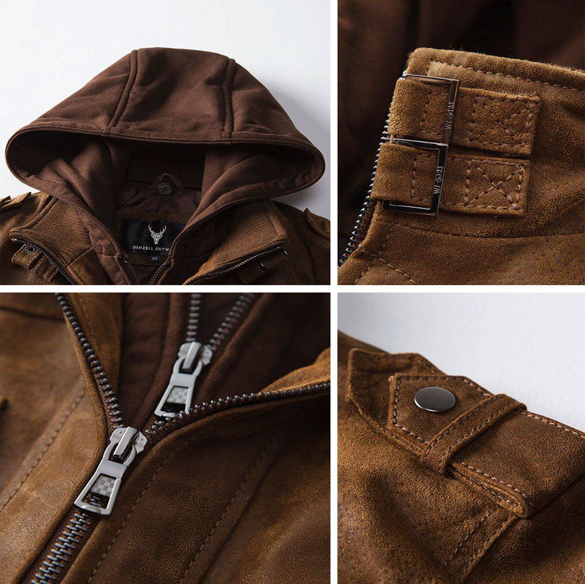 Denzell Outwear Jaqueta de couro Tornado