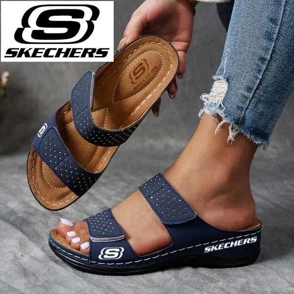 SKECHERS®2025 nowe sandały na koturnie z masażem