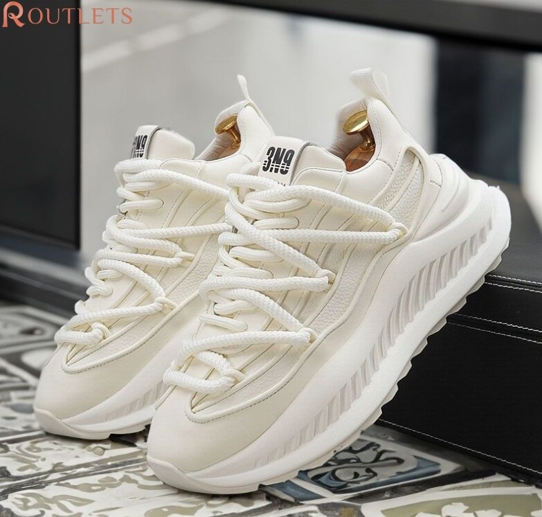 2024 novos calçados esportivos casuais com sola grossa