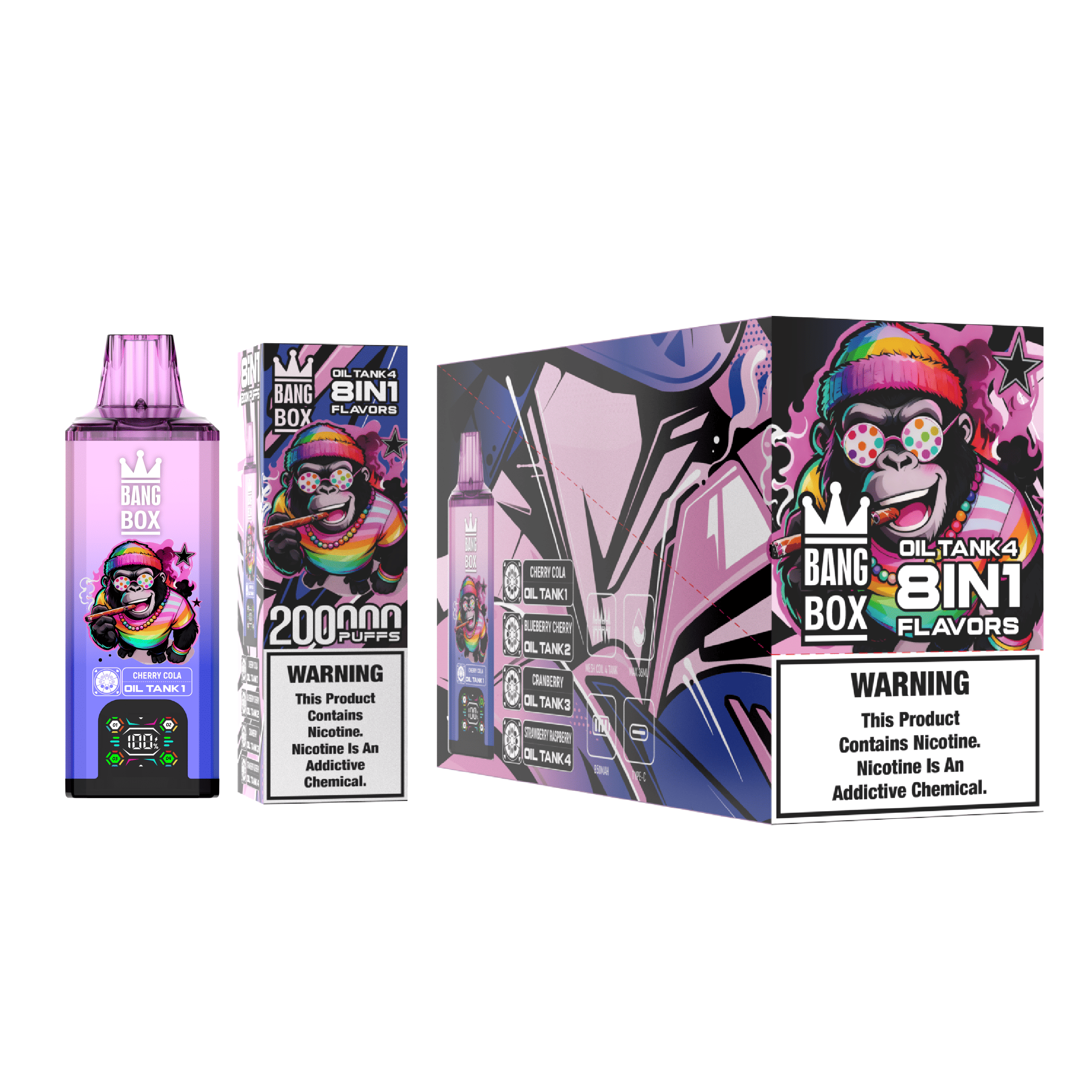 Bang Box 200000 PUFFS – Ultimate 8-in-1 Disposable Vape