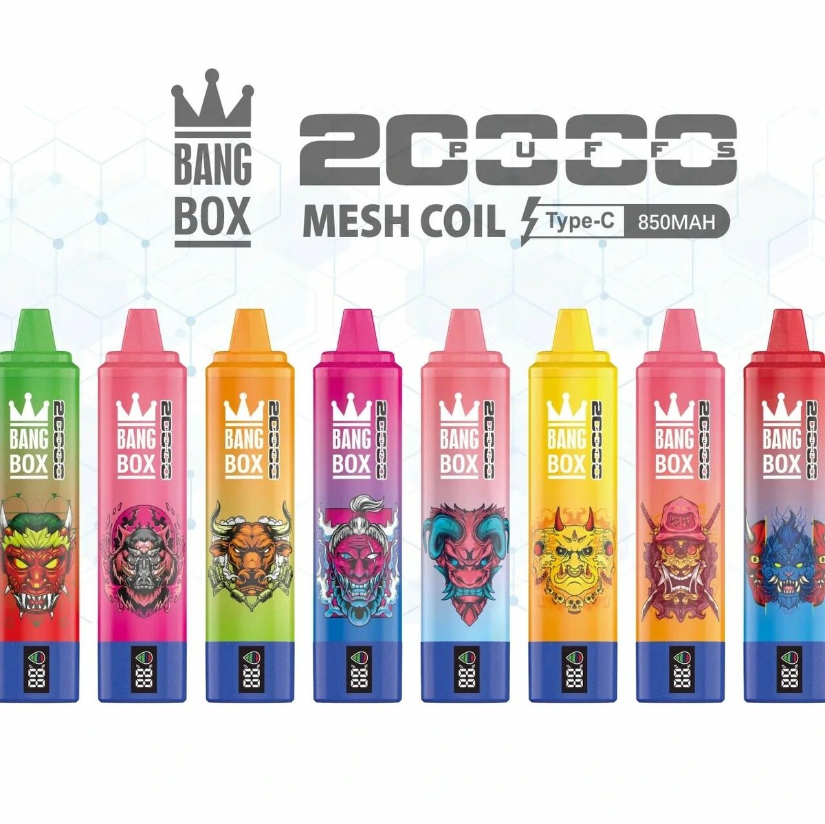 Bang Box 20000 Puffs – 8 wariantów smakowych Mesh Coil 850mAh
