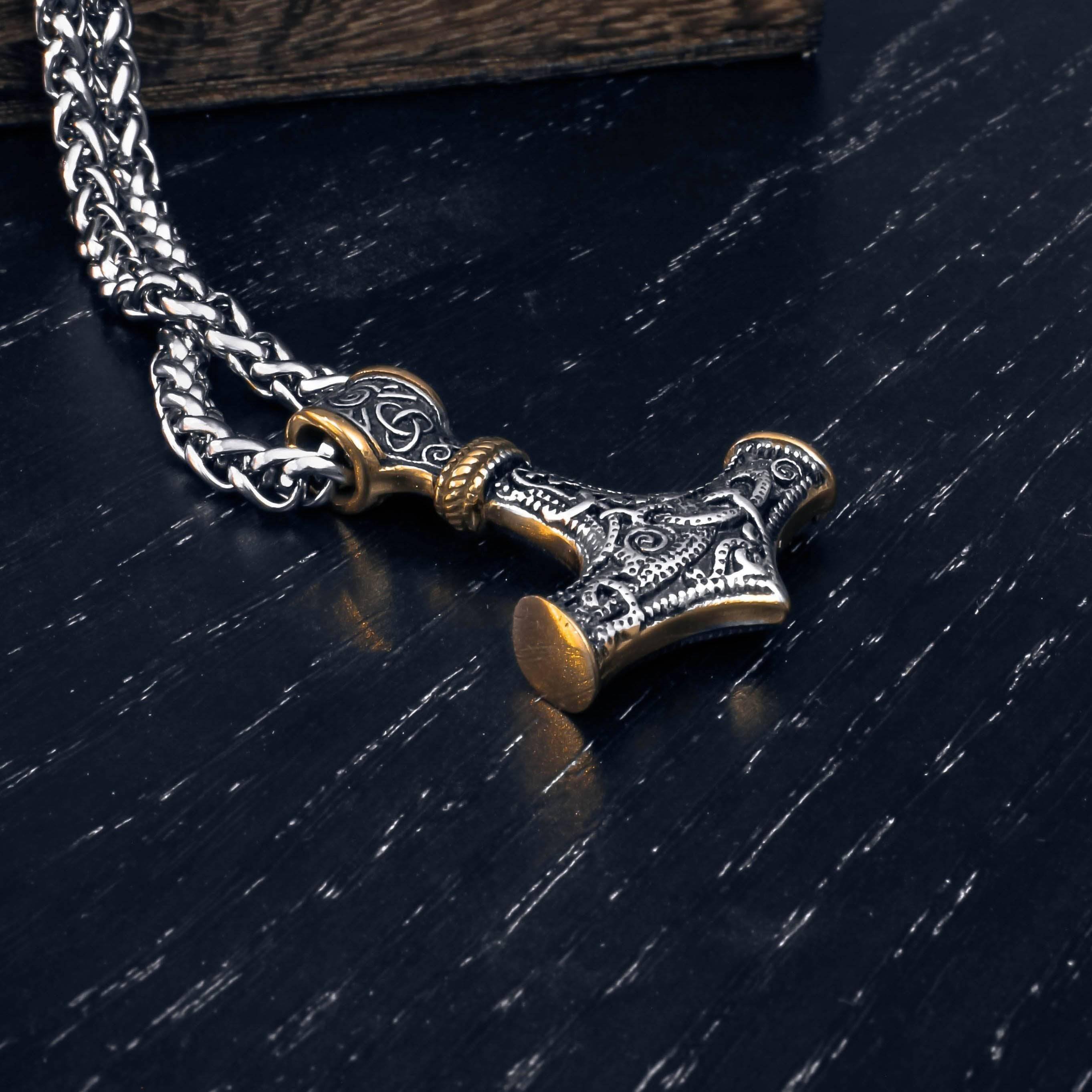 Декоративно съкровище на Тор Mjölnir - стерлингово сребро