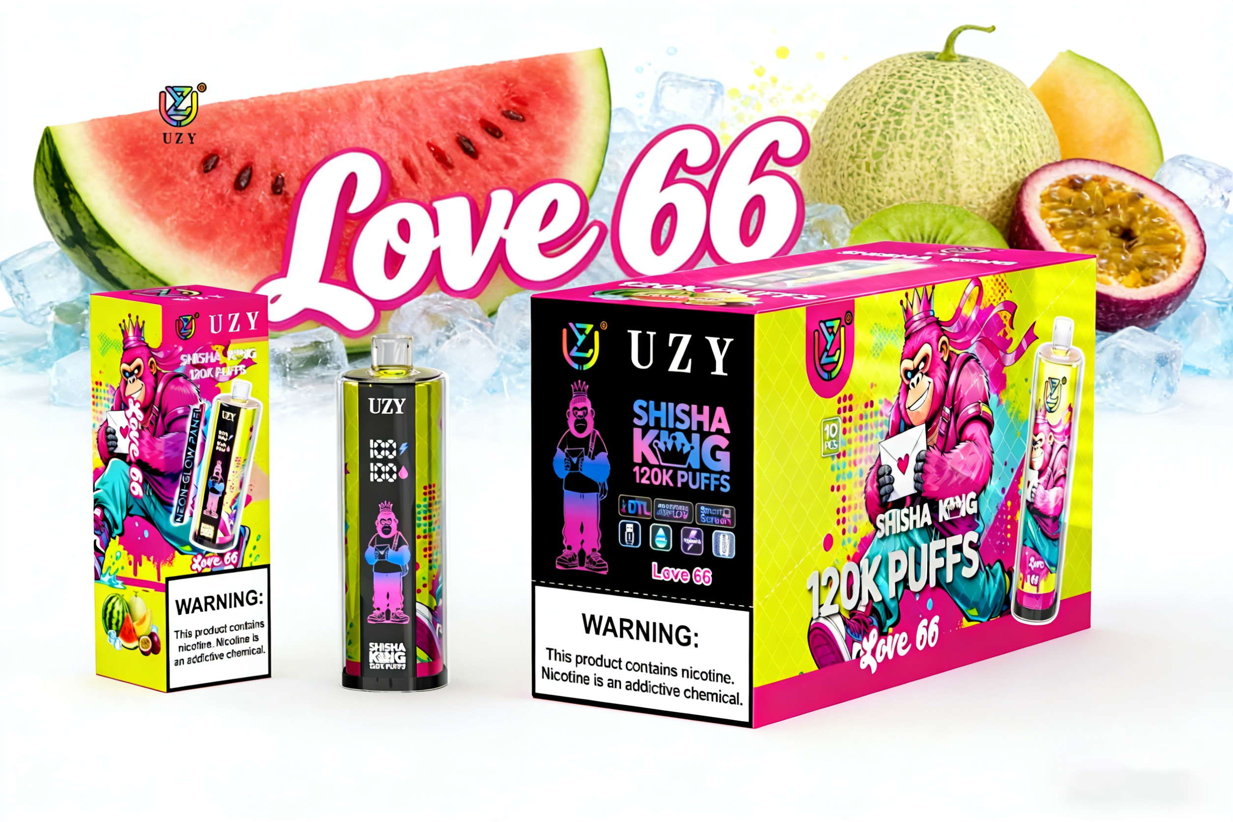UZY Shisha Hookah King 120K use and charging presentation