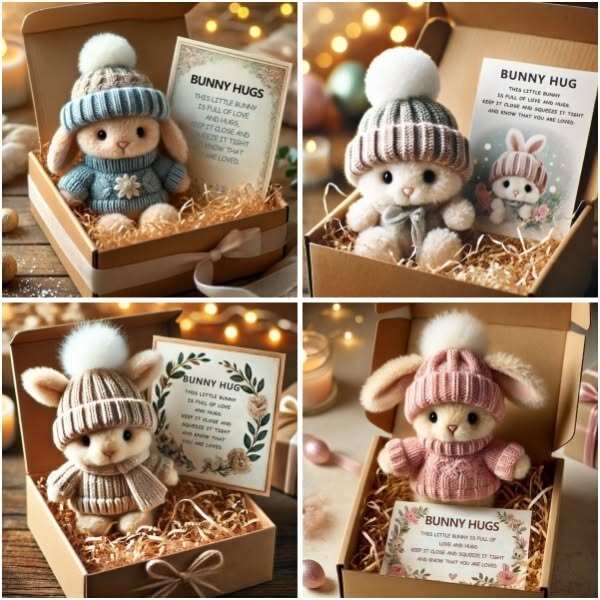 🐇Mini nyuszi ölelhető édes húsvéti ajándék🎁