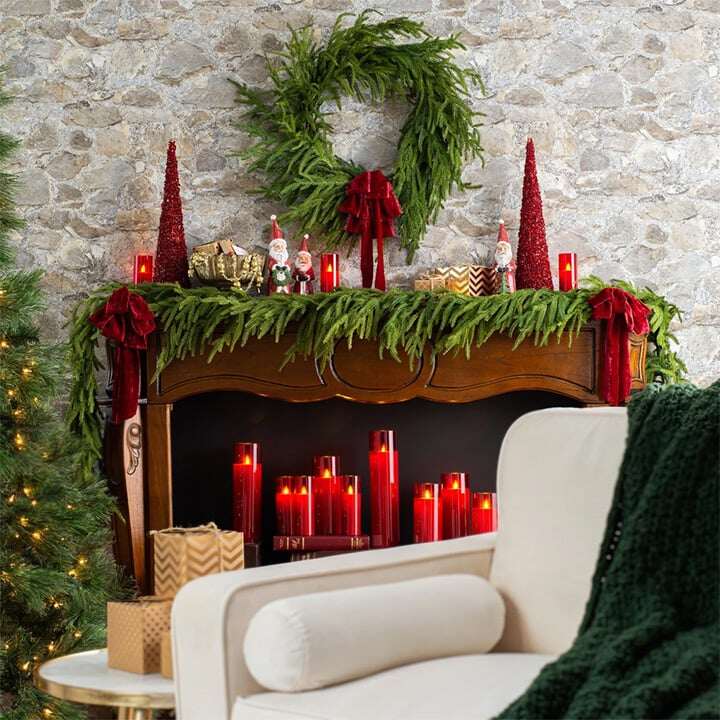 🎄Liquidação de Natal antecipada com 49% DE DESCONTO🔥Verduras naturais de Natal - Guirlanda de pinheiro Norfolk Real Touch