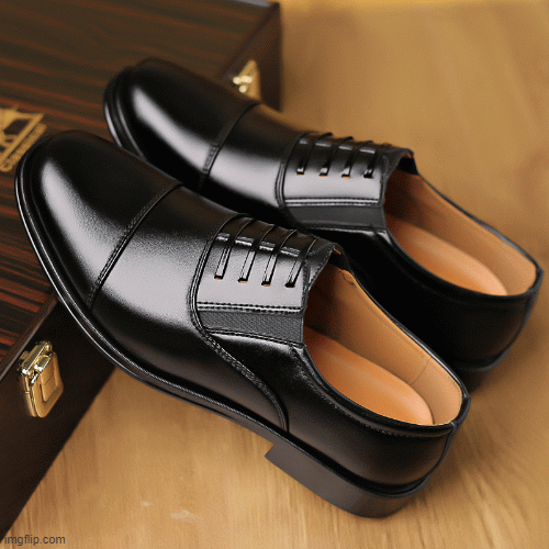 Sapatos formais de couro para homens de negócios