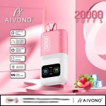 AIVONO 20000 Puffs Dual Mesh Rechargeable Disposable Vapes grape ice