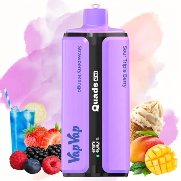 vopvop-disposable-vape-quads-4in1-strawberry-mango-sour-triple-berry-purple