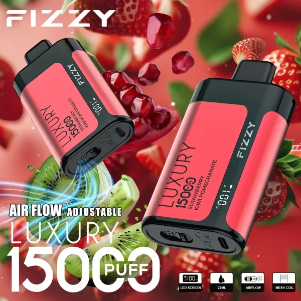 Fizzy Luxury 15000 Puffs LCD Screen Rechargeable Disposable Vapes Random Option (fast delivery)_2