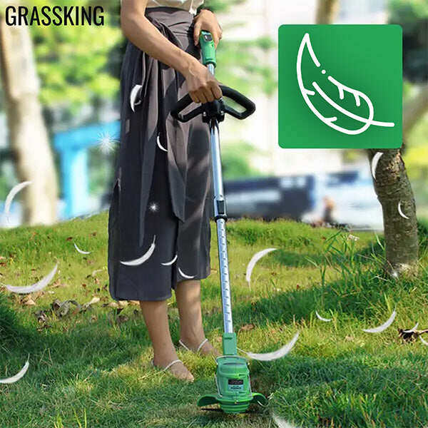 GRASSKINGTM - CORTADOR DE GRAMADO A BATERIA