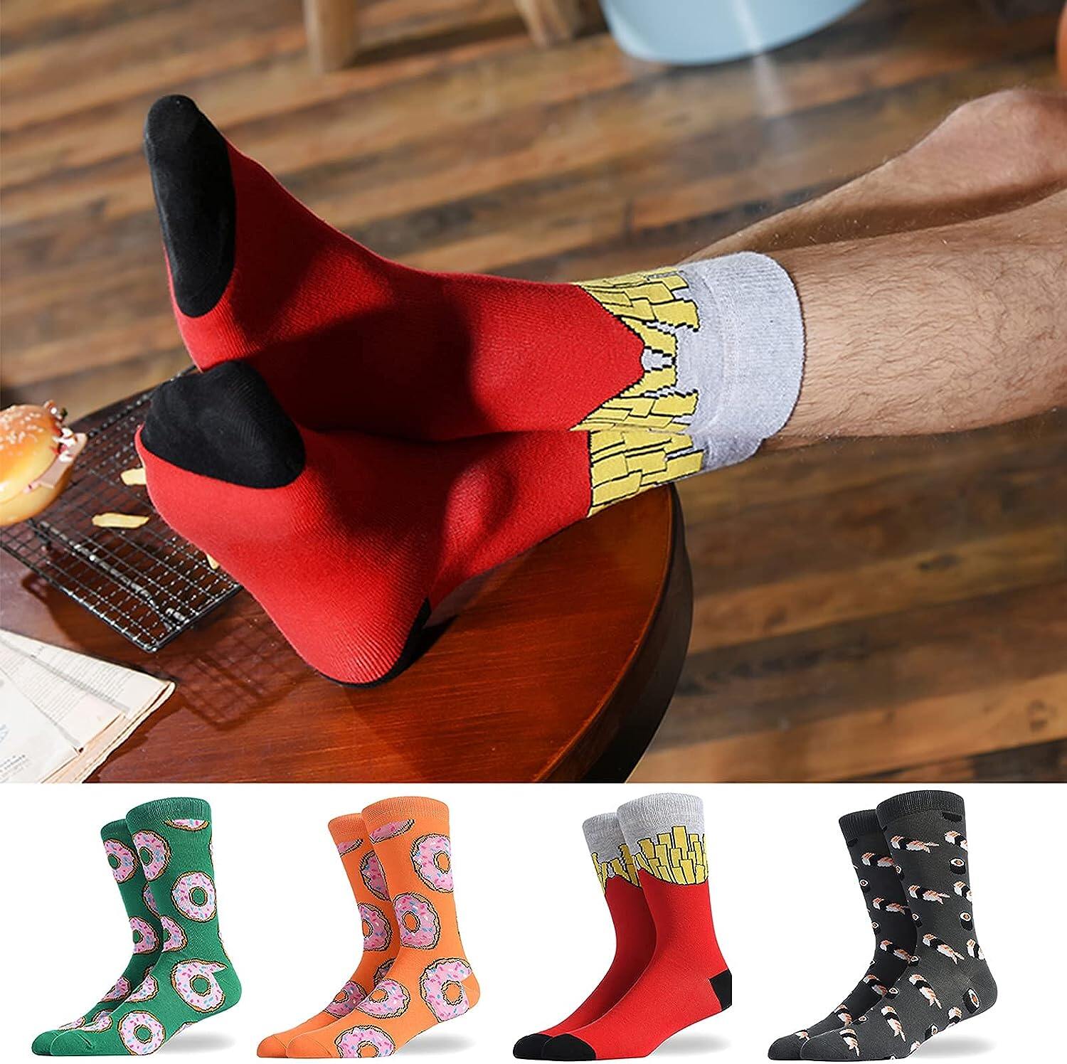 Meias coloridas divertidas