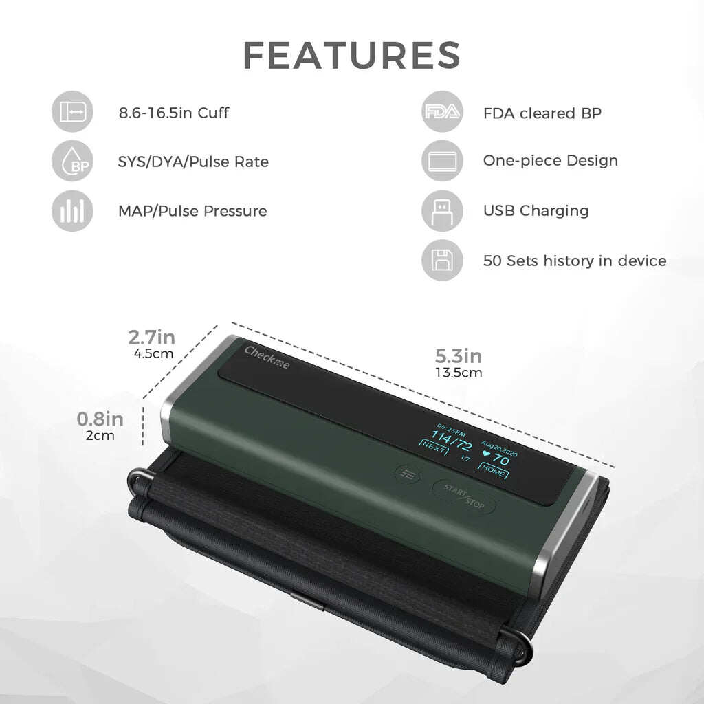 Monitor de pressão arterial bluetooth doméstico Checkme BP2A