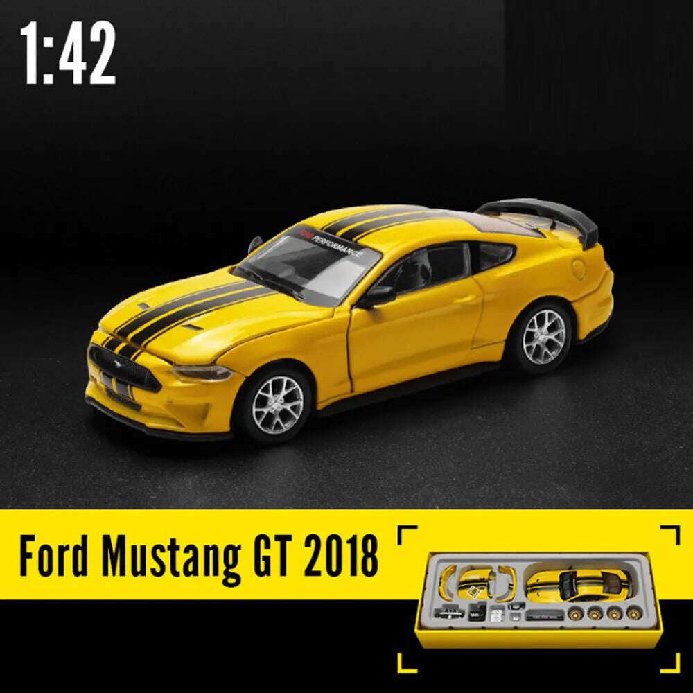 Комплект 2018 Ford Mustang GT Super Racing модел в мащаб 1:42