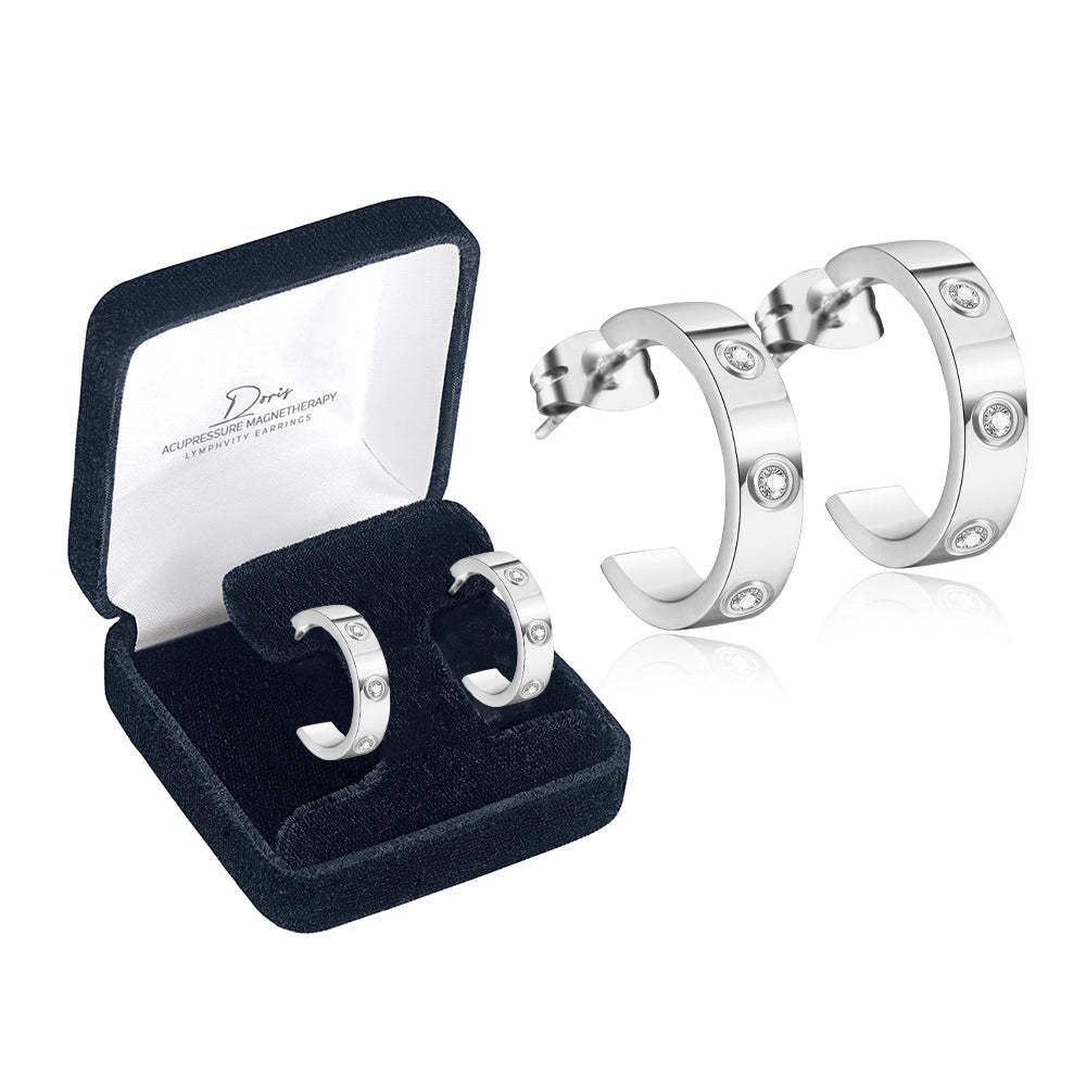 BRINCOS LINFÁTICOS DE TERAPIA MAGNÉTICA DE ACUPRESSÃO WIRKLICHICH™