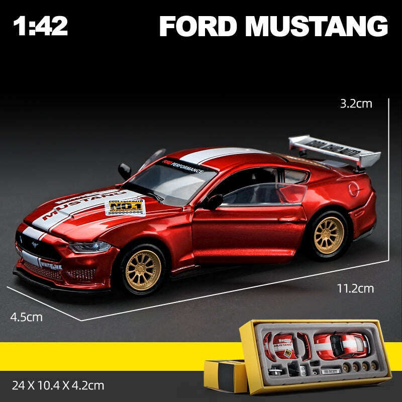 Комплект 2018 Ford Mustang GT Super Racing модел в мащаб 1:42