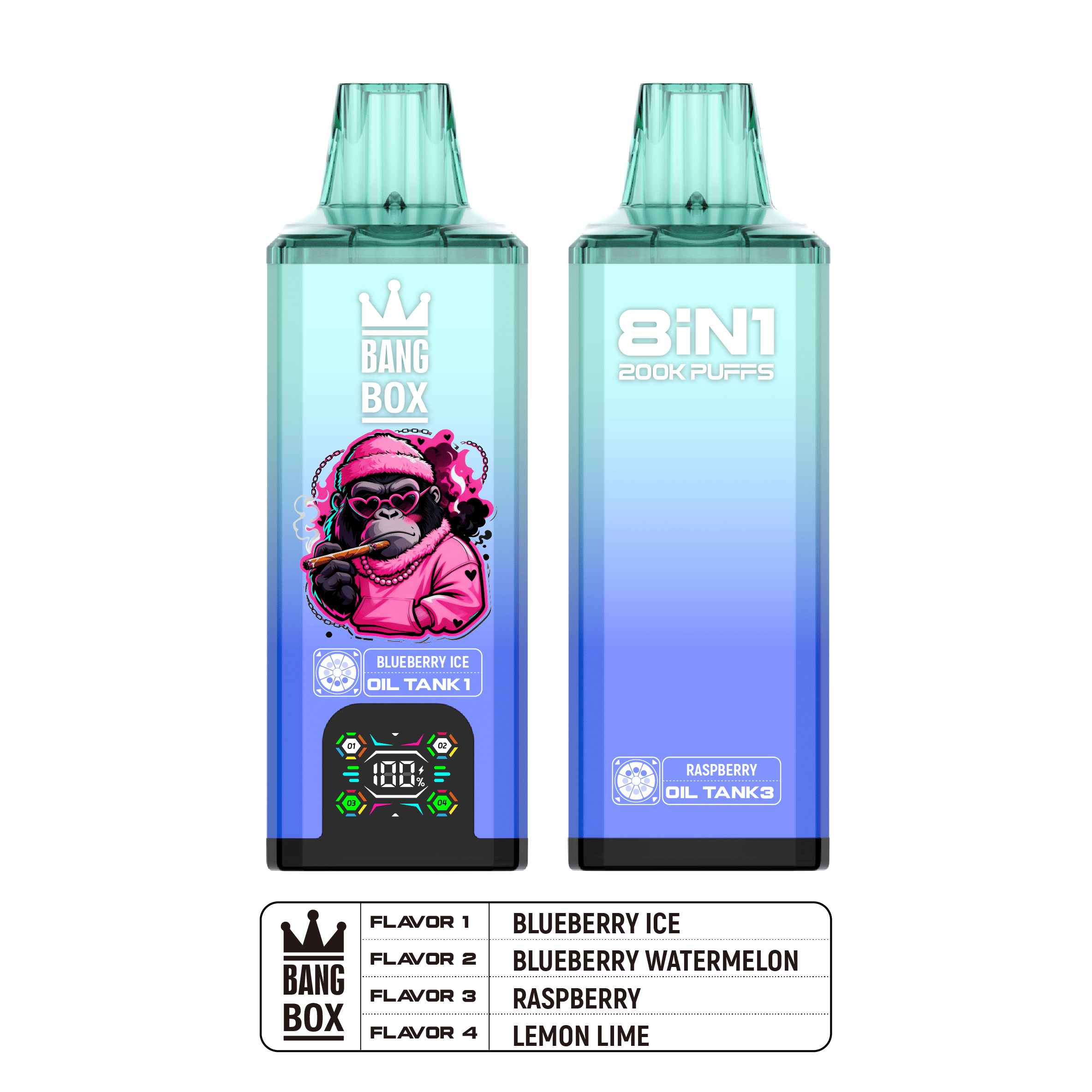 Bang Box 200000 PUFFS – Ultimate 8-in-1 Disposable Vape