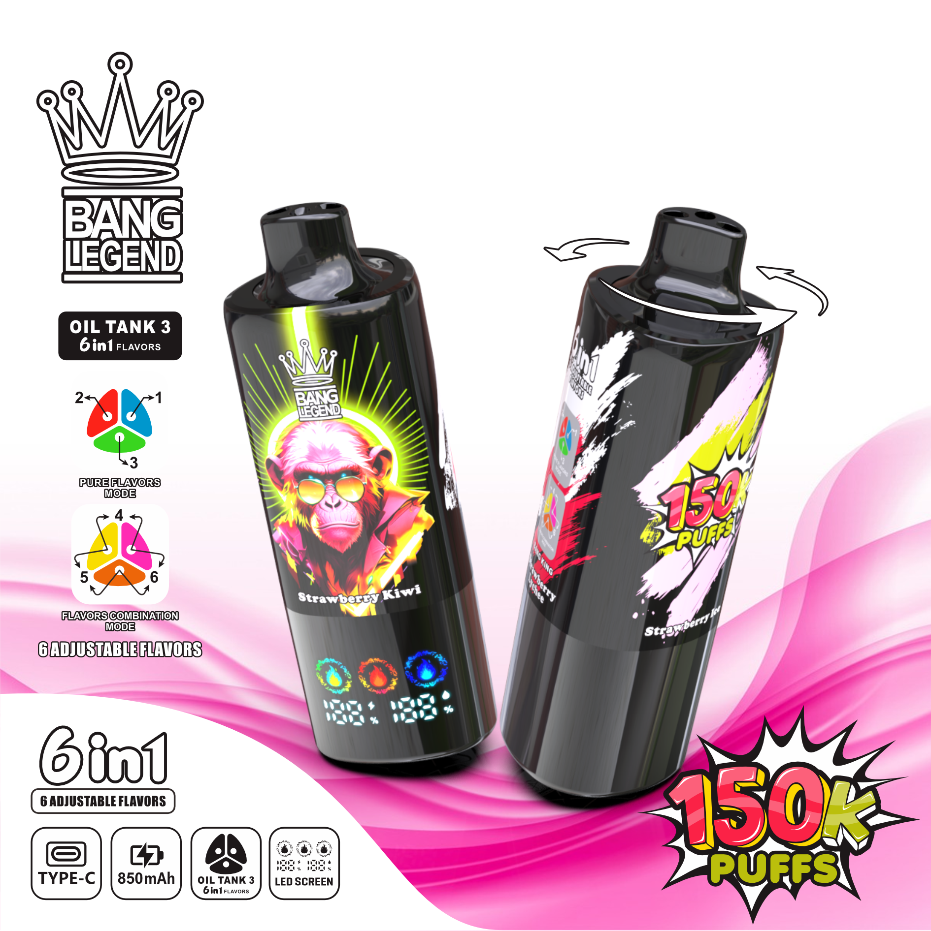 Bang Legend 150000 150K Puffs Vape