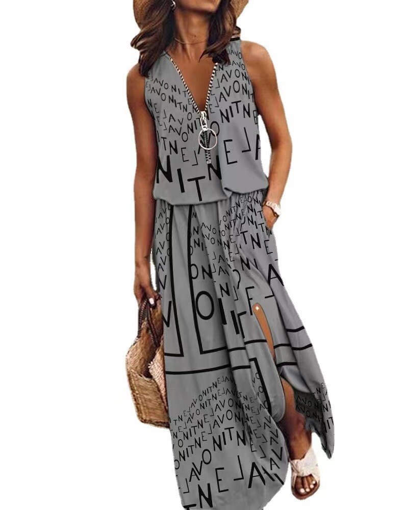 💞[S-5XL] Novo vestido estampado da moda feminina de 2024