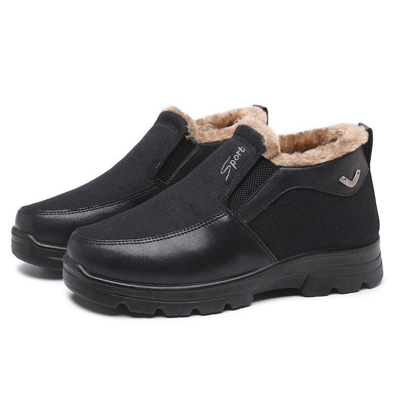 BOTAS DE INVERNO MASCULINAS IMPERMEÁVEIS QUENTES ANTIDERRAPANTES BOTAS DE NEVE CONFORTÁVEIS