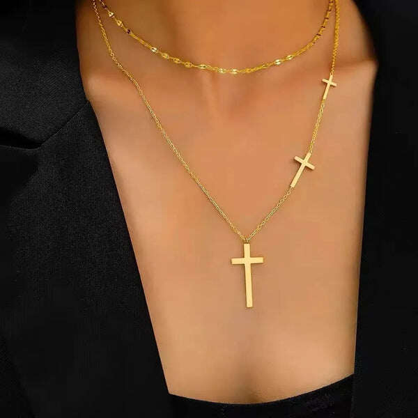 LAYERED CROSS DUO